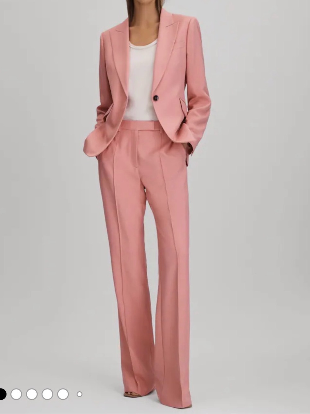 Reiss pink suit